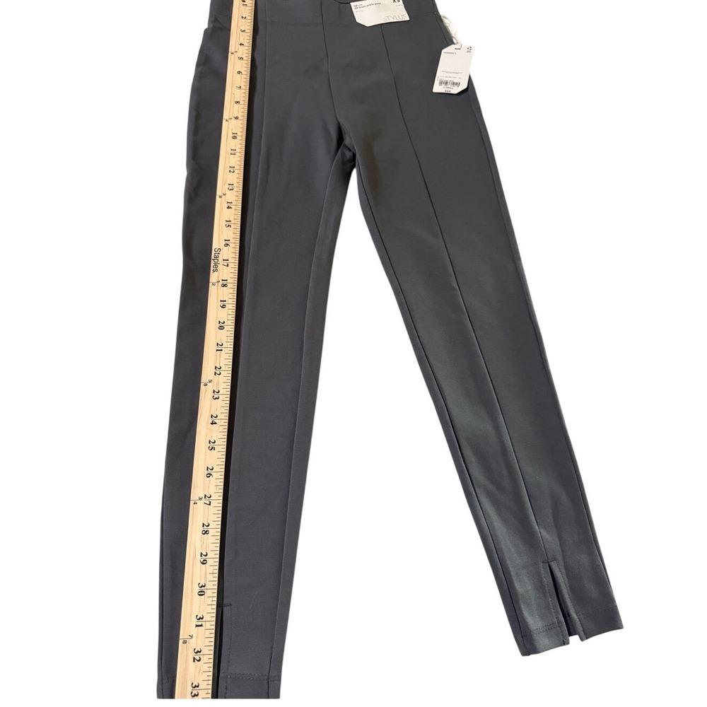 STYLUS Women's Tailored Ankle Pants - Charcoal Gray size XS - Picture 7 of 12